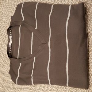 Aigle XXL Sweater Brown/white stripped